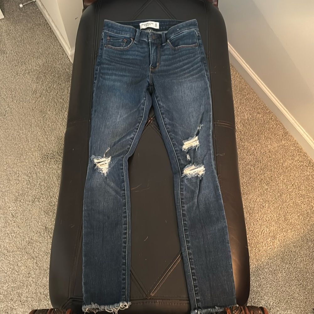 Abercrombie & Fitch Super Skinny Mid Rise Jeans